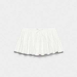 Aritzia Sunday Best White Cotton Wander Tiered Micro Mini Skort XS Cottagecore